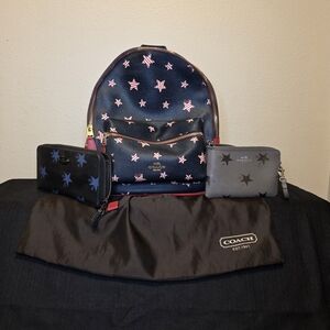 Coach Star Print Backpack and Wallet & Wristlet Set